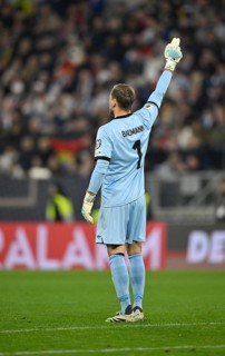 Goalkeeper Oliver Baumann GER (01) Gesture Gesture World Cup qualifier, international match,