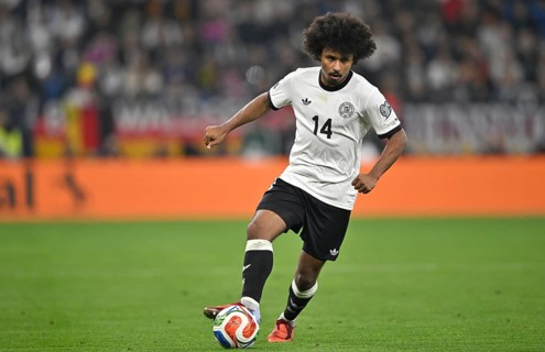 Karim Adeyemi GER (14) Action on the ball World Cup qualifier, international match, Germany v