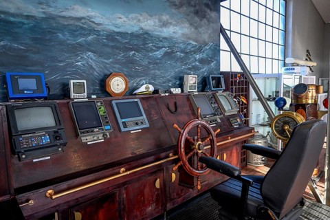 Exhibition room of the Namibia Maritime Museum, Africa's largest maritime museum, Lüderitz, Karas