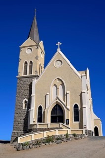 Rock church, Evangelical Lutheran church from 1912, Lüderitz, Karas region, Namibia