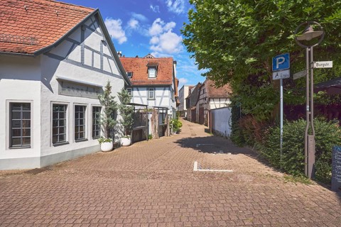 Blumengeschäft lavendula, Fachwerkhäuser, historische Gebäude, Altstadt, allgemeine Architektur,
