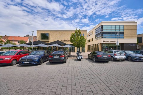 Taunus Sparkasse Anstalt des öffentlichen Rechts, Stadtbücherei, Geschäftsgebäude, moderne