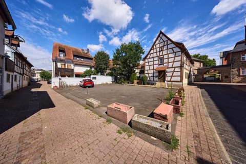 Innenstadt, allgemeine Architektur, Fachwerkhäuser, historische Gebäude, Straße aus
