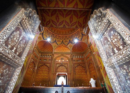 Gumbaz or mausoleum of Tipu Sultan and his family, interior view, Srirangapatna, Karnataka, India