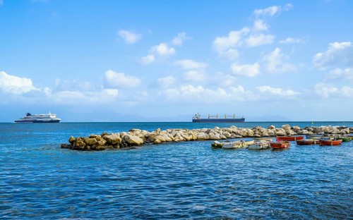 Seaside in Naples, Campania, Italy