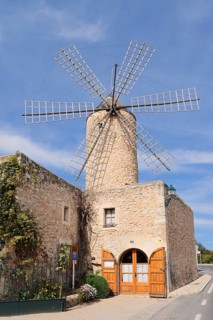 Windmill Moli d'en Pau, Sineu, Majorca, Balearic Islands, Spain