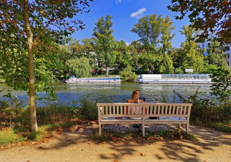 Charlottenburg Palace Gardens, also known as palace gardens, recreational area on the River Spree,