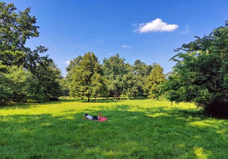 Charlottenburg Palace Gardens, also known as palace gardens, natural recreational area, Berlin,
