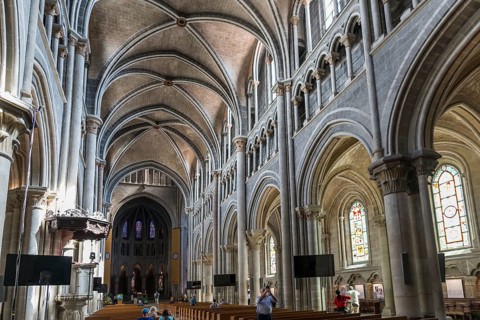 Interior view, Notre-Dame Cathedral, Lausanne, Switzerland