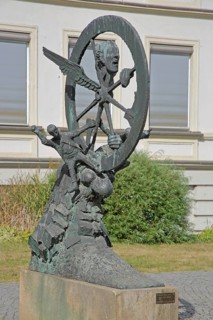Sculpture Space Time Matter by Heinrich Apel 1988, abstract art, modern art, whimsical and bizarre