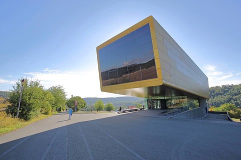 Ark Visitor Centre, archaeological museum, modern building, Nebra, Saxony-Anhalt, Germany