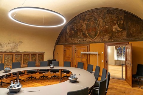 Council Chamber in Goslar Town Hall, Lower Saxony, Germany