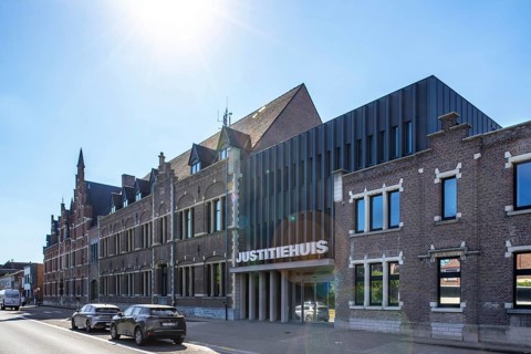 House of Justice providing legal assistance in the city centre of Dendermonde, East Flanders,