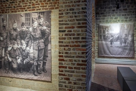 Vintage photos of WWII in Het Toreke museum, former 19th century prison at the Grote Markt in the