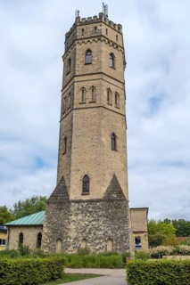 Tilbeck Abbey, water tower, built in 1907, Tilbeck, Havixbeck, Münsterland, North Rhine-Westphalia,