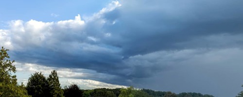 Low pressure area with rain front dark stratus clouds Nimbostratus clouds, international