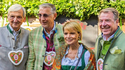 The actress Uschi Glas with her man Dieter Hermann, the folk musician Patrick Lindner with his man