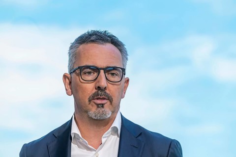 Dr Joachim Post, Member of the Board of Management of BMW AG for Development. BMW exhibition stand.
