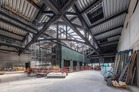 The new airport railway station between the airport and the exhibition centre is a circular