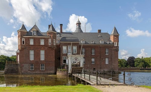 Anholt Castle, moated castle, Isselburg, Münsterland, North Rhine-Westphalia, Germany