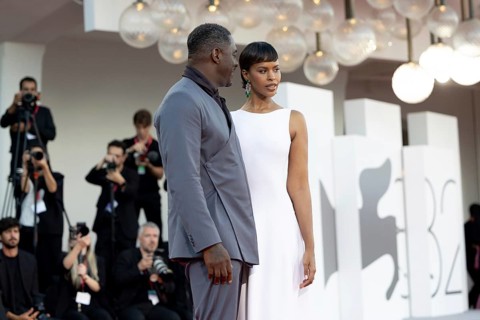 Venice, Italy - 2 September 2025: Idris Elba, Sabrina Dhowre Elba during the red carpet of - A