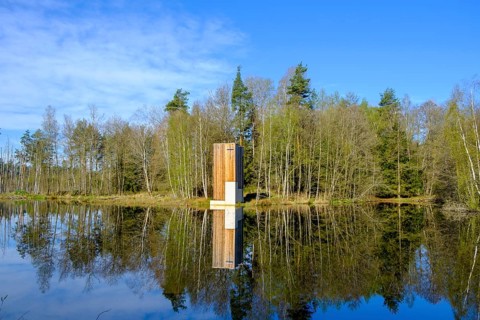 Chapel in the Heusterz, wayside chapel in the Waldnaabauen, Tirschenreuther Teiche, Waldnaabaue,