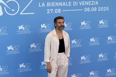 Venice, Italy - 3 September 2025: Oscar Isaac during the Photo Call of - In the Hand of Dante -