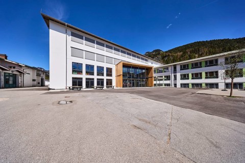 Primary and secondary school Bischofswiesen, primary school, secondary school, building,