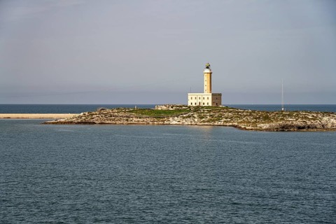 The lighthouse in Vieste, Gargano, Apulia, Italy