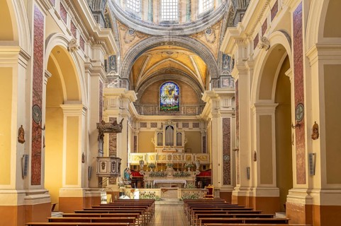 Interior of the Chiesa Parrocchiale della Trasfigurazione di Nostro Signore Gesú Cristo in