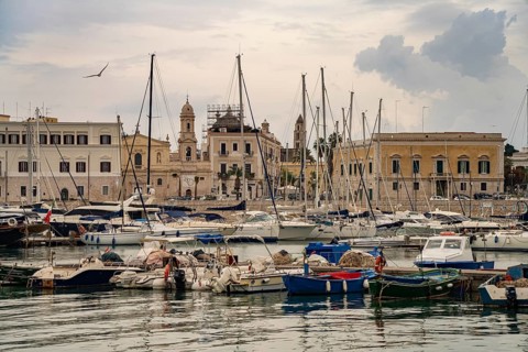 The harbour in Trani, Apulia, Italy