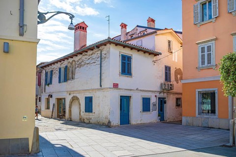 Streets of the city of Koper, Slovenia