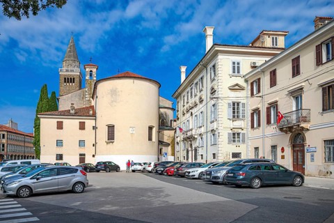 Brolo Square in the city of Koper, Slovenia