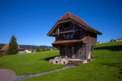 Stadelhaus, barn, former servants' house, Ettiswil, Canton Lucerne, Switzerland