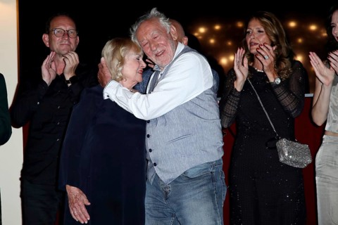 Dagmar Biener and Dieter Hallervorden - Premiere Der eingebildet Kranke after The Imaginary Invalid