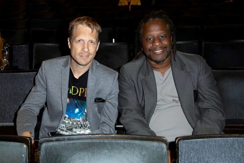 Oliver Pocher and Mola Adebisi - Premiere of The Imaginary Invalid based on The Imaginary Invalid