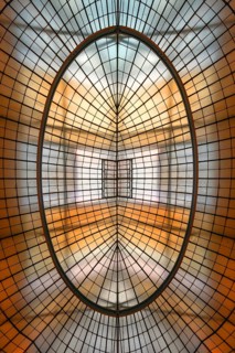 Glass dome at Augustiner Bräu, Munich, Bavaria, Germany