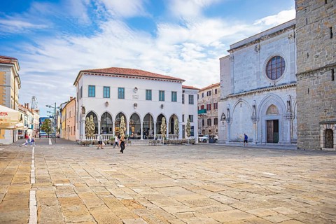 Loggia on Titov Square in the city of Koper, Slovenia