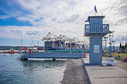 Port of the city of Koper, Slovenia