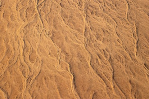 Patterns in the sand of the Namib Desert. Namibia