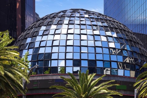 Mexico City stock exchange in Mexico located in financial center of Paseo de la Reforma