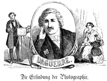 Portrait of the Frenchman Louis Daguerre (1787-1851) pioneer and inventor of photography, photo