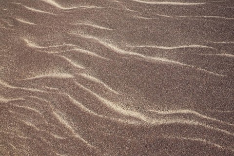 Patterns in the sand of the Namib Desert. Skeleton Coast National Park, Namibia