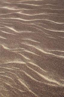 Patterns in the sand of the Namib Desert. Skeleton Coast National Park, Namibia