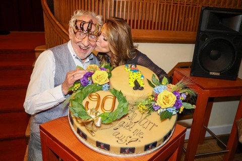 Dieter Hallervorden and Christiane Zander at the premiere of the play 'Der eingebildet Kranke' and