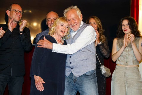 Dagmar Biener and Dieter Hallervorden at the premiere of the play 'Der eingebildet Kranke' and