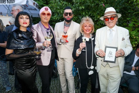 Pauline Stolze, Julian F.M.Stöckel, Harald Glööckler, Stefanie Simon and Lo Graf von Blickensdorf