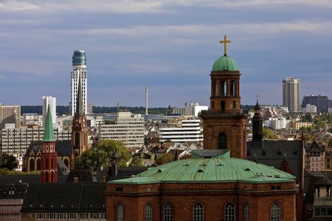 Tower of St Paul's Church, the old Protestant Church of St Nicholas, the Protestant Church of the