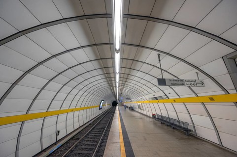 Lehel underground station, Munich, Bavaria, Germany