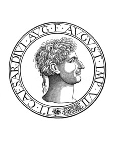 Tiberius Iulius Caesar Augustus, in front of the adoption by Augustus Tiberius Claudius Nero, (born
